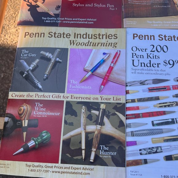 Lot of‎ 4 Issues of Penn State Industries Woodturning Magazine 2011-2012 Wood - Picture 2 of 9